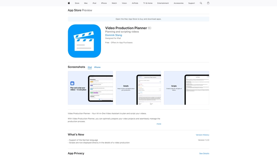 Video Production Planner