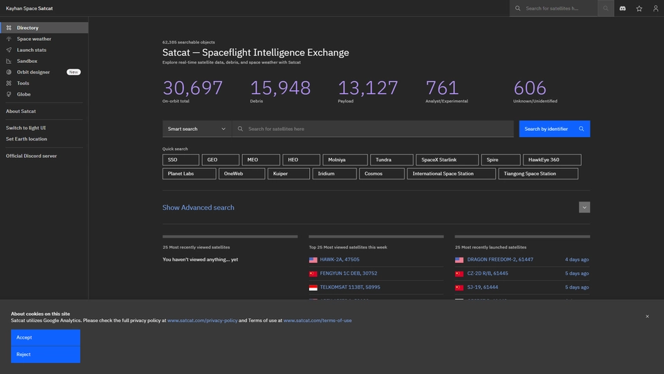 Satcat AI Tracker