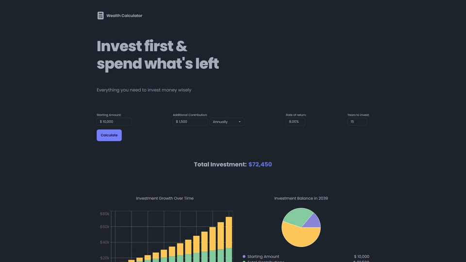 Wealth Calculator