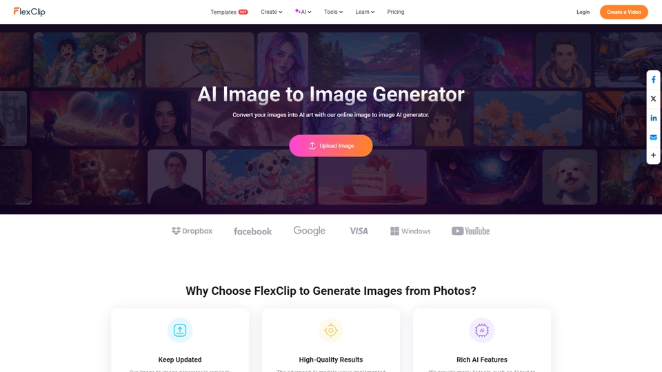 FlexClip AI Artist