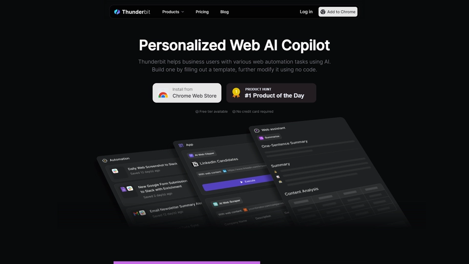 Thunderbit AI Web Clipper