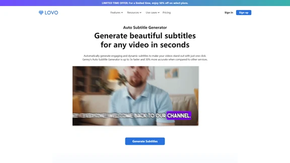 LOVO AI Subtitle Maker